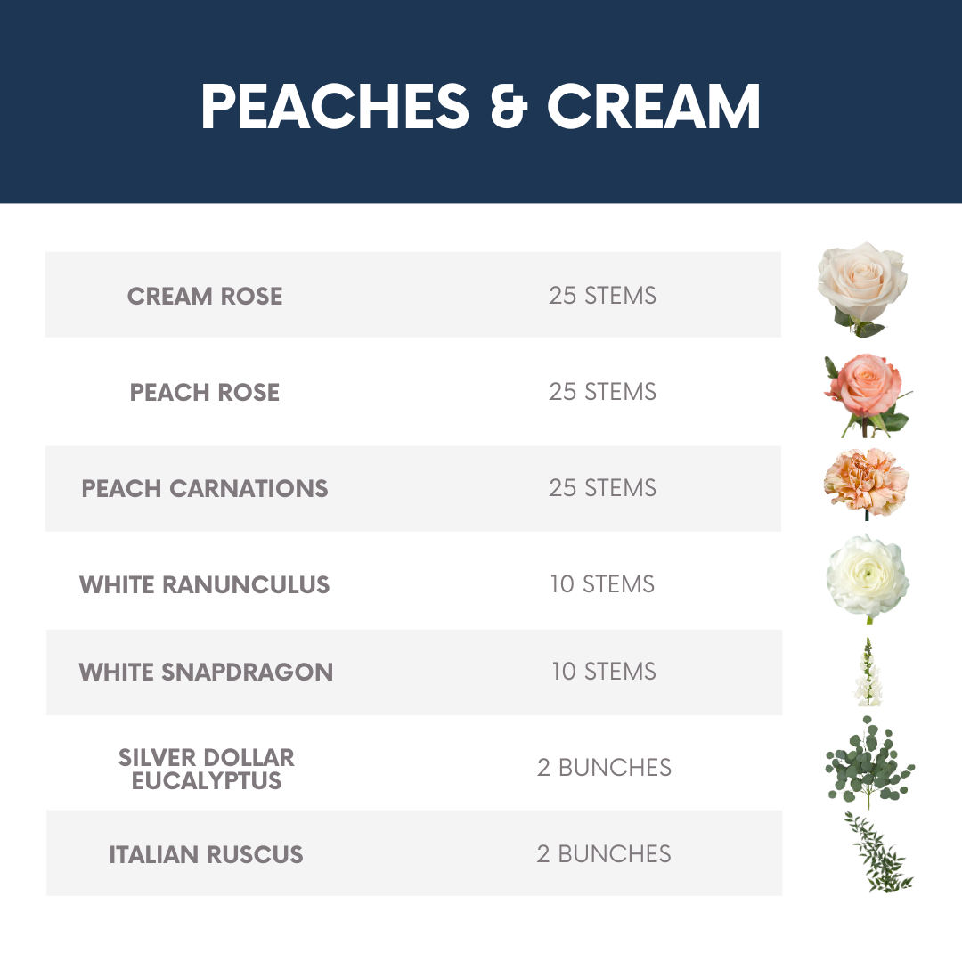 BLOOM BOX - PEACHES & CREAM