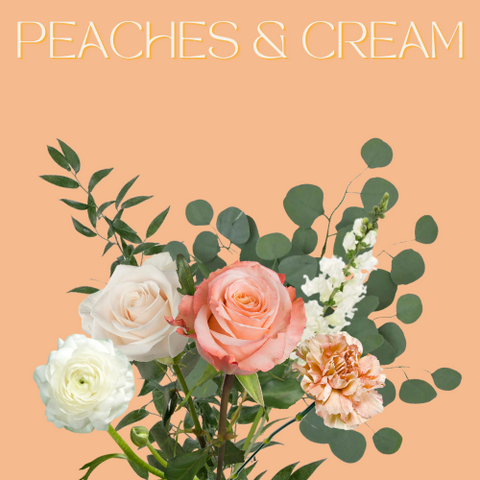 FLOWER BOX - PEACHES & CREAM